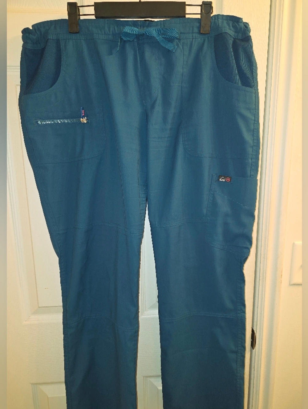 Koi Lite Peace Series Medical Scrub Pants. Carribean Blue